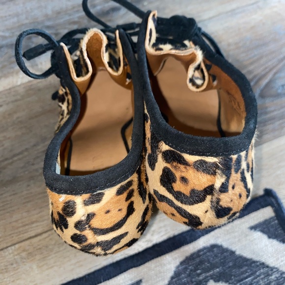 L.A.M.B Nate ii leopard print calf hair wedge - Picture 4 of 9